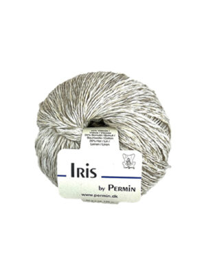 Iris by Permin sommergarn i sand beige - viskose bomuld og hør til sommertop